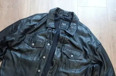 NOVÁ kožená bunda ZARA - L/XL