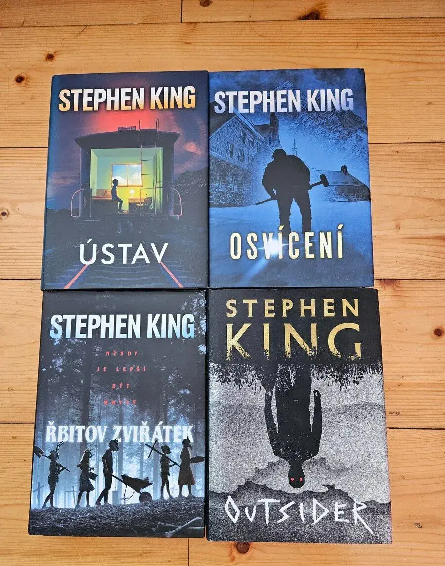 KIng Ústav. Christiana. Osvícení. Řbitov. Zelená 12 knih