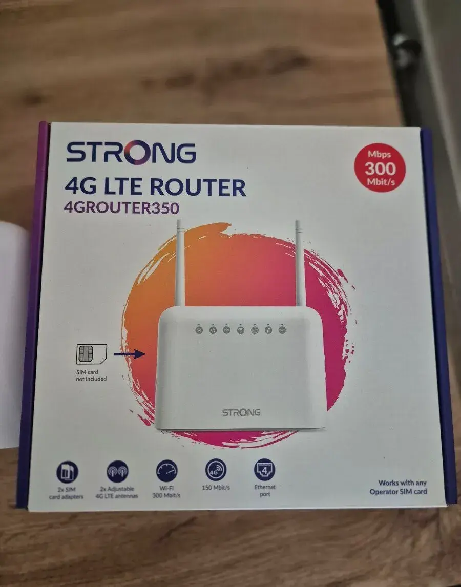 Jako NOVÝ 4G LTE Wi-Fi router STRONG 350 – použitý jen 2 hod
