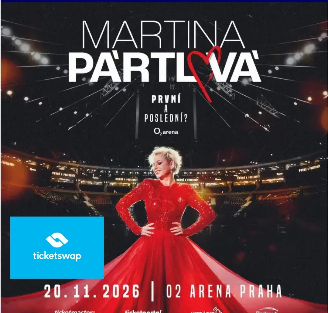 2 VIP vstupenky MARTINA PÁRTLOVÁ 20.11.26 přes TicketSwap