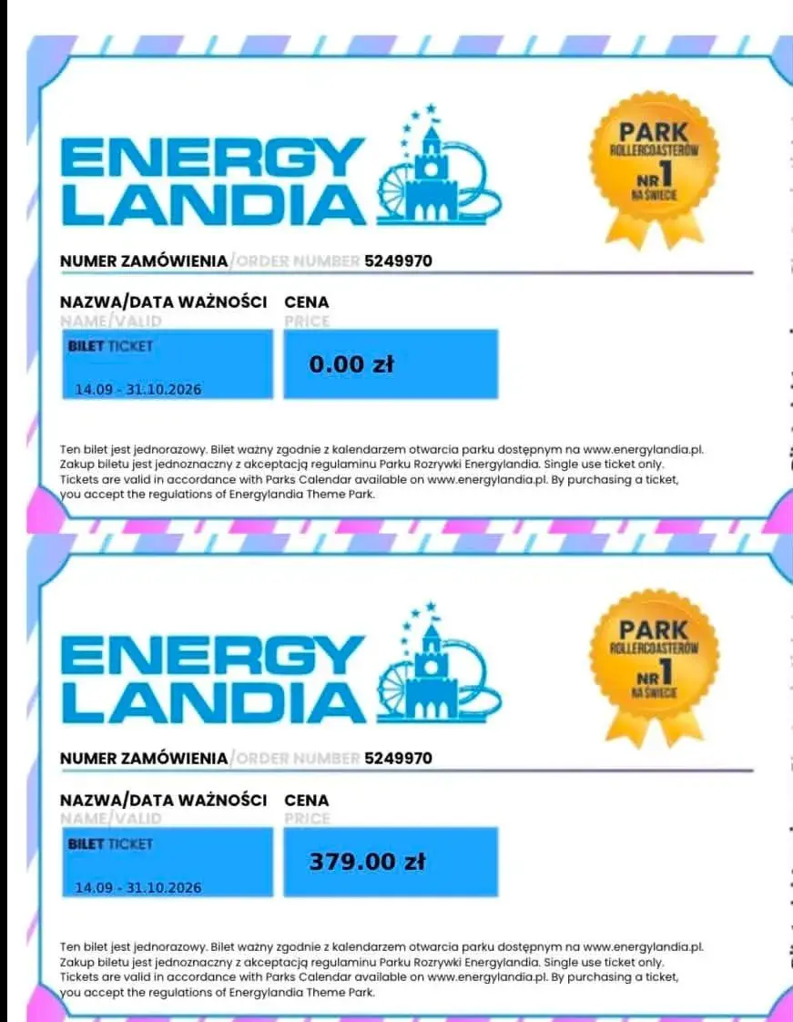 Vstupenky ENERGYLANDIE