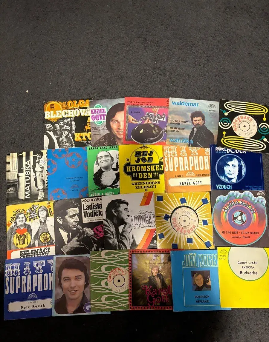 28x vinyl SP+LP - Gott, Matuška, Bobek, Slováček
