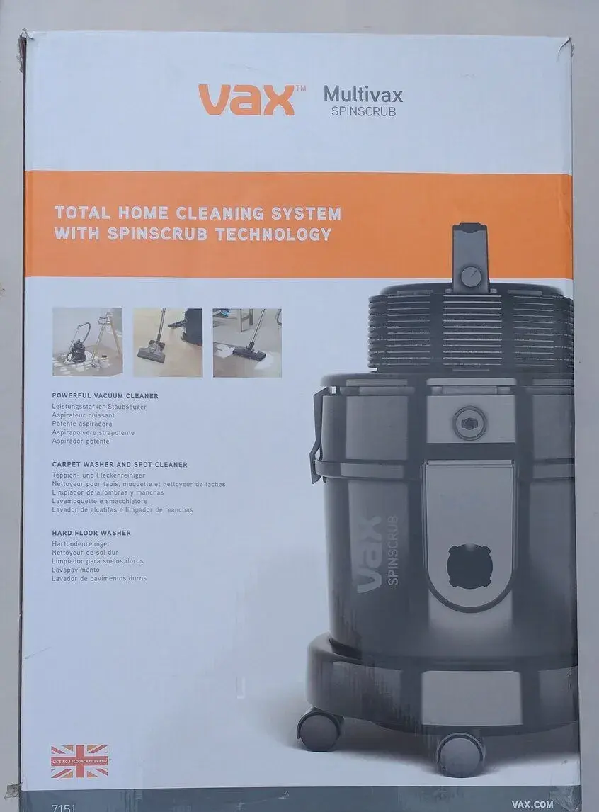 Zánovní Víceúčelový Vysavač VAX 7151 Suché/Voda 1500W
