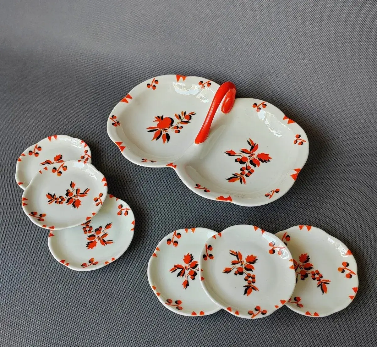 Starožitná porcelánova souprava ve stylu Art Deco Württember