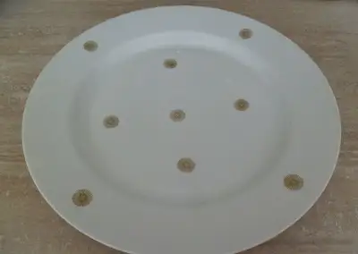 Retro koláčový talíř, porcelán česká výroba