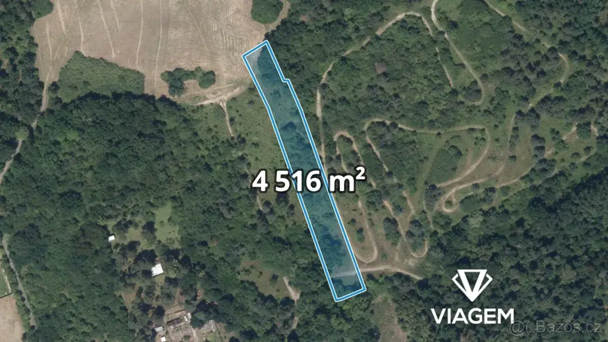 Zahrada 4 516 m², Podíl 33 % o výměře 1 505 m²