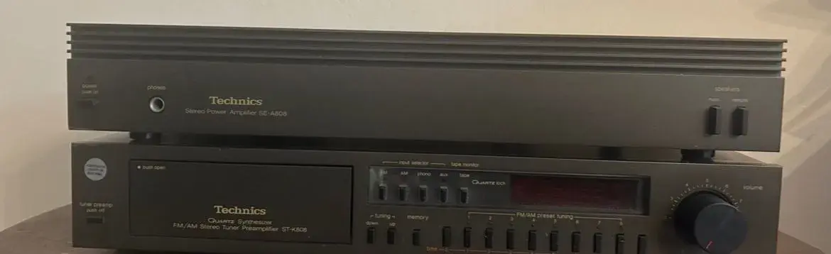 Technics tuner a zesilovač SE-A808