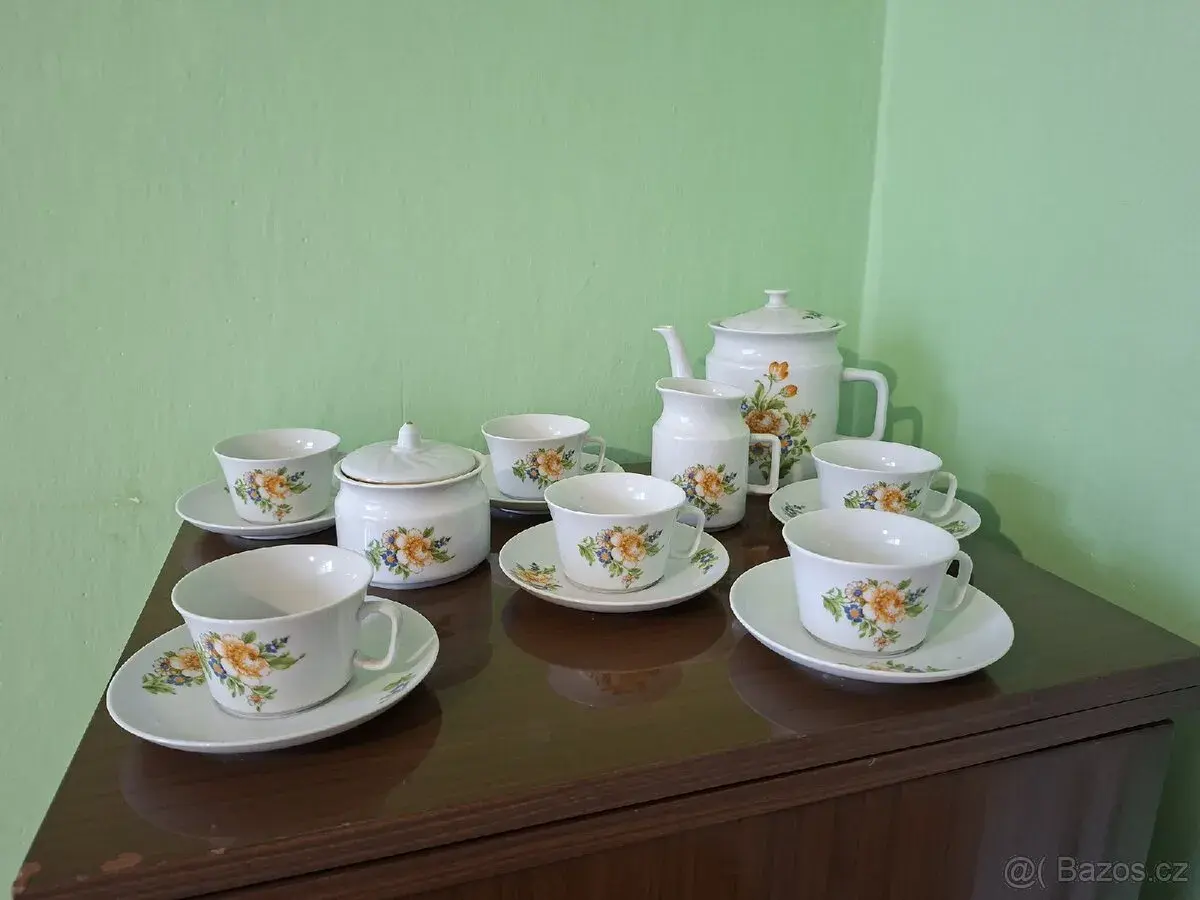 Sada porcelánového čajového servisu Thun