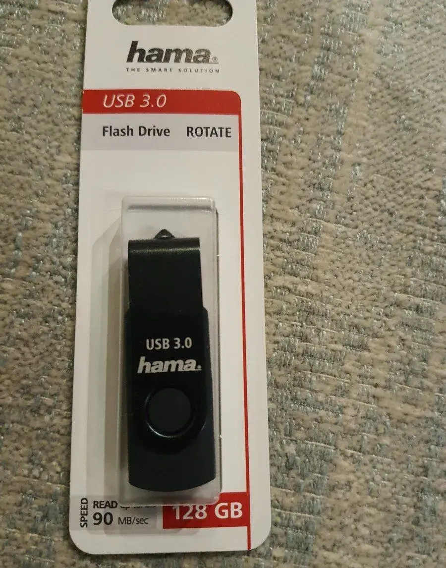 USB flash disk Hama, USB 3.0, 128 GB Rotate, NOVÉ