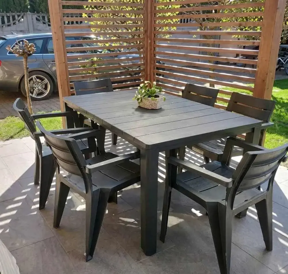 Zahradní nábytek Julie 6+1 – jídelní set se stolem a 6 židle