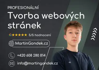 ⭐ Tvorba webových stránek | MartinGondek.cz ⭐