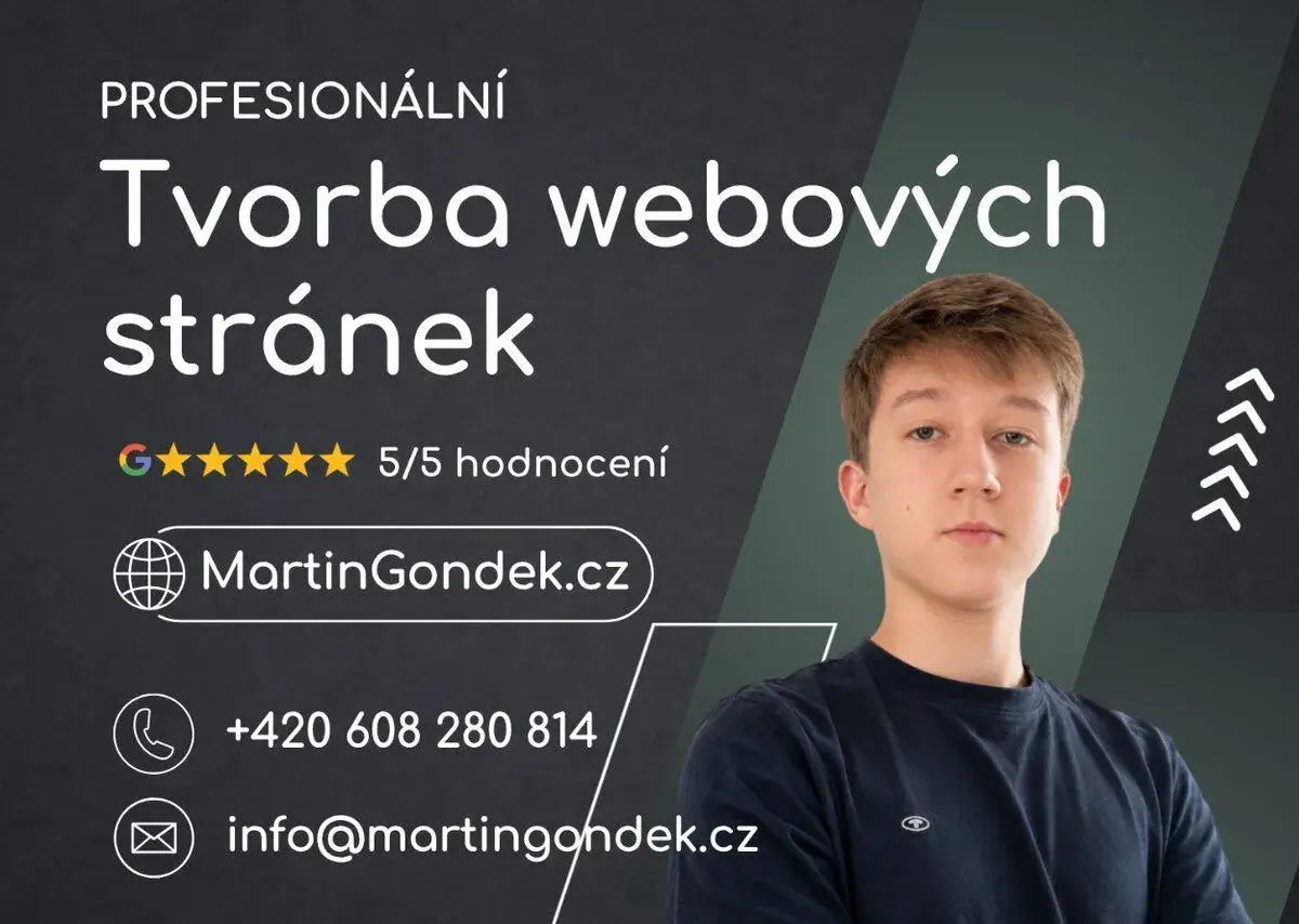⭐ Tvorba webových stránek | MartinGondek.cz ⭐