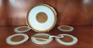Stará porcelánová dortová souprava Gloria