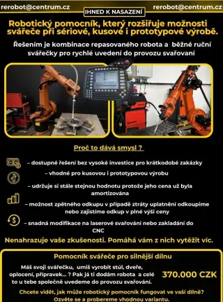 Robotický pomocník svářeče