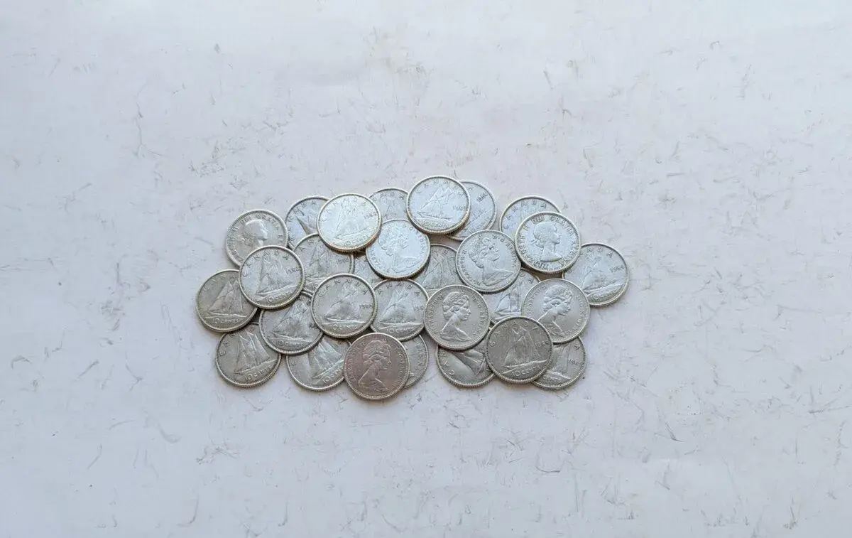 Stříbrné mince 10 Cents Alžběta II. Kanada
