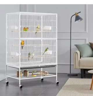 Kovová voliéra,klec pro malé i velké ptáky,papoušky135x80x53