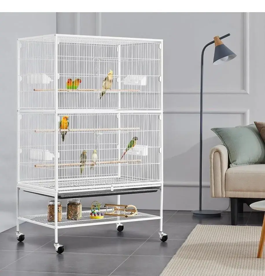 Kovová voliéra,klec pro malé i velké ptáky,papoušky135x80x53