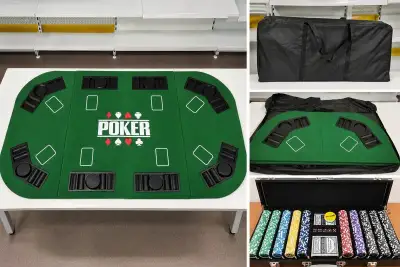 Pokerovou sadu s rozkládacím hřištěm