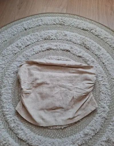 Lněný top bez ramínek H&M