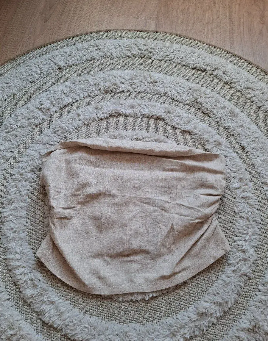 Lněný top bez ramínek H&M