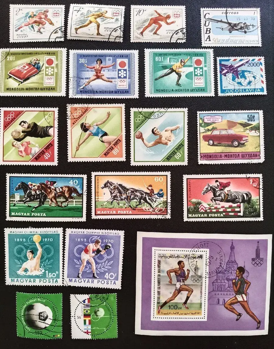 Tématické známky Flóra/Fauna/Doprava/Sport