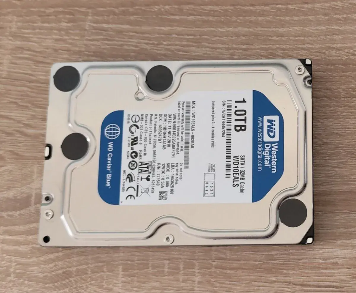 3,5" SATA HDD 1 TB (1000 GB) WESTERN DIGITAL BLUE WD10EALS