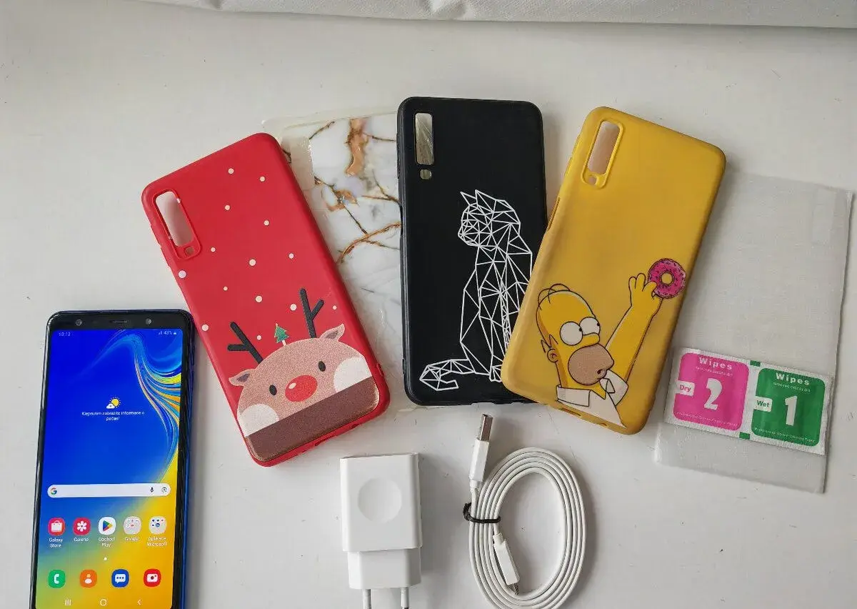 Samsung A7 Modrý