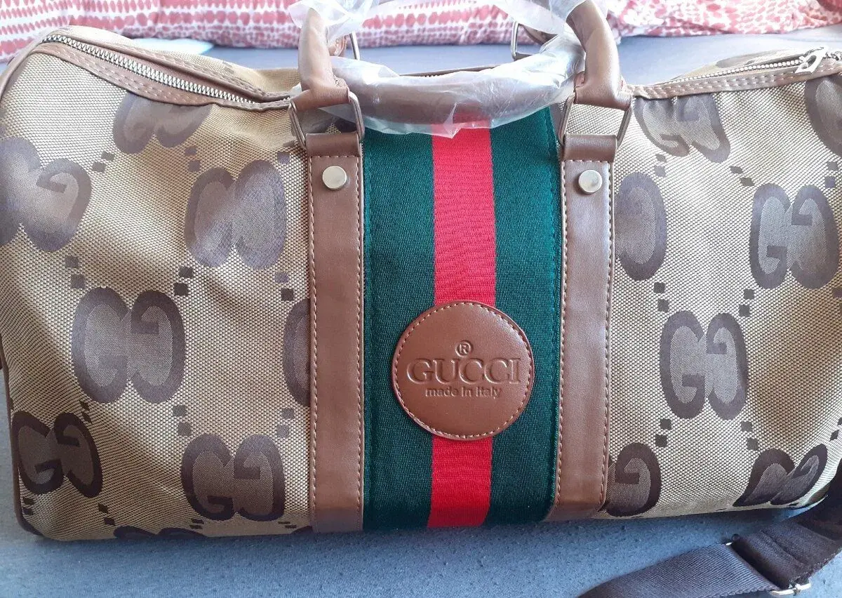 Cestovní taška Gucci hnědá