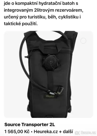 Kompaktní hydratační batoh 2L