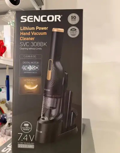 ruční vysavač nový SENCOR SVC 308BK záruka