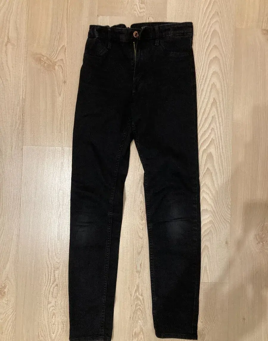 Dívčí džíny černé H&M Skinny Fit vel. 146