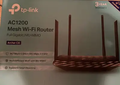 tp-link AC1200 Archer C6 Mesh wifi router