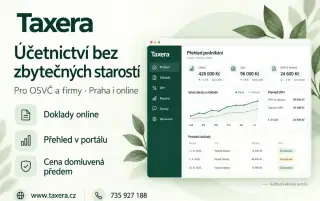 Účetní pro OSVČ od 1 500 Kč/měs. – daňová evidence – Taxera