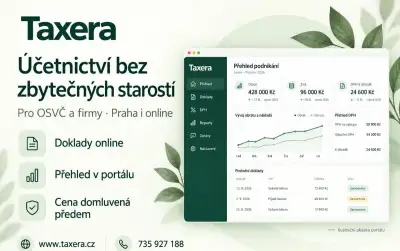 Účetní pro OSVČ od 1 500 Kč/měs. – daňová evidence – Taxera