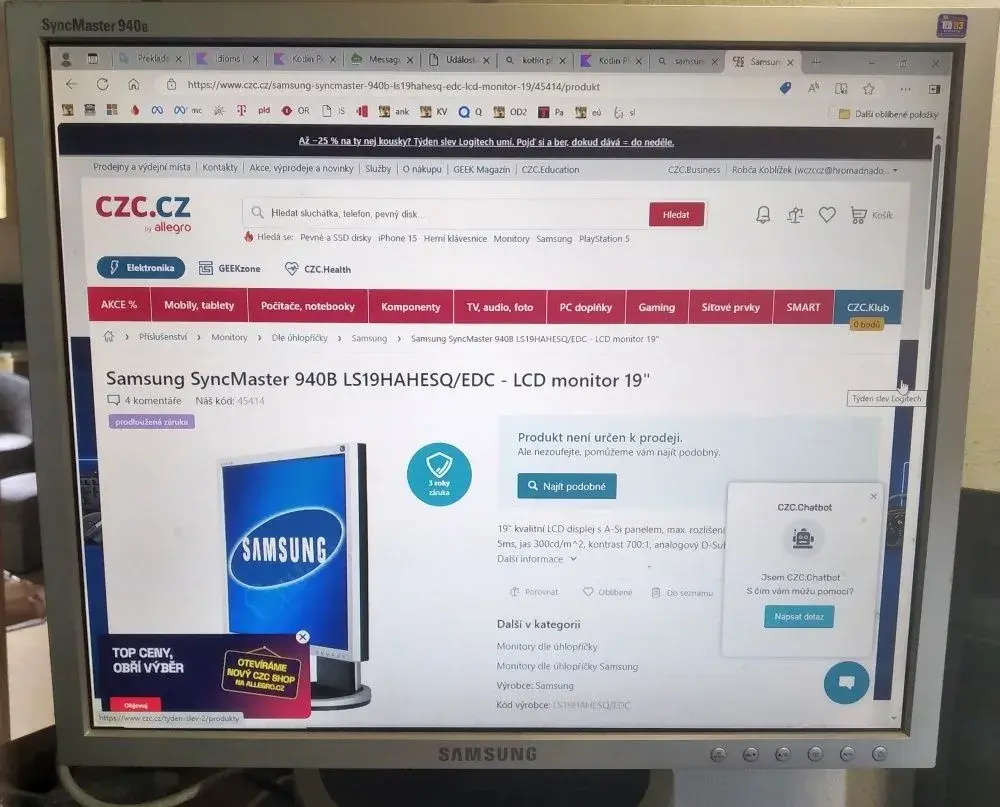 monitor LCD otočný 19" Samsung