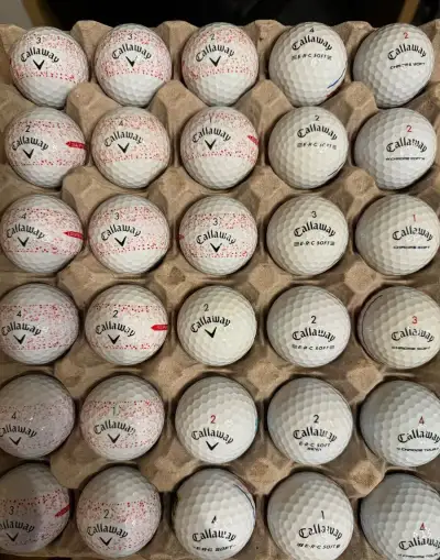 Použité Golfové míčky značky “CALLAWAY” různé