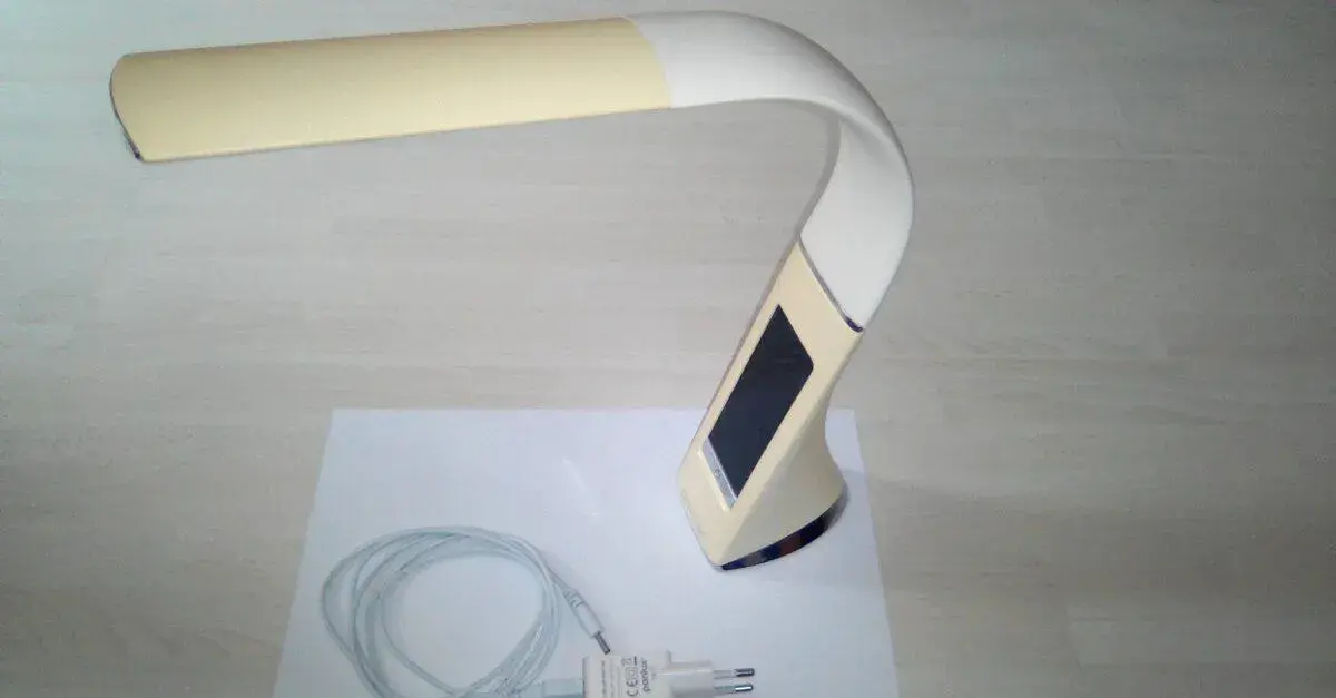 Lampička stolní LED - PANLUX - stmívací + displej