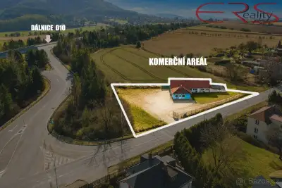 Komerční areál 2 605 m² u D10 - Březina u Mnichova Hradiště,