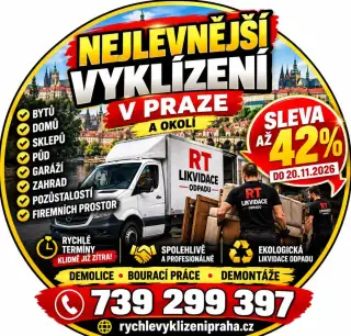 Vyklízení: až 42 %