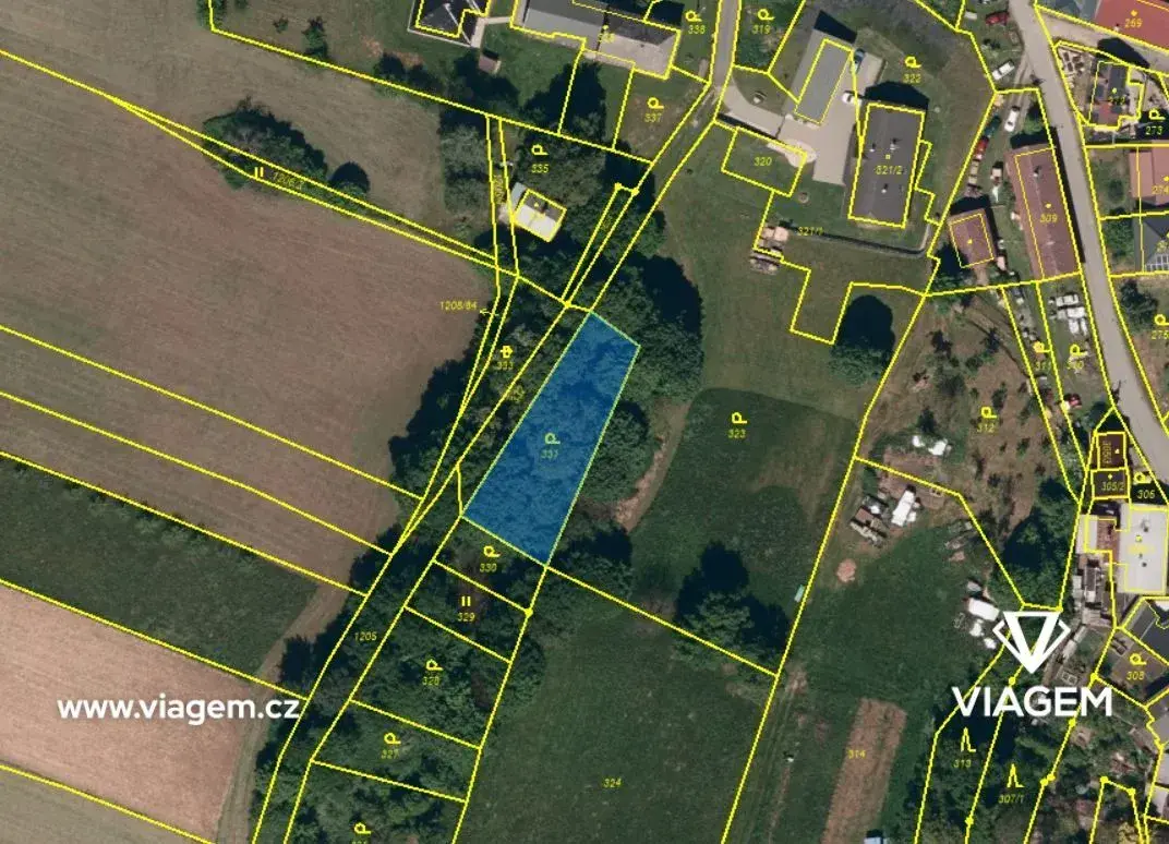 Nemovitost – pozemek 643 m²