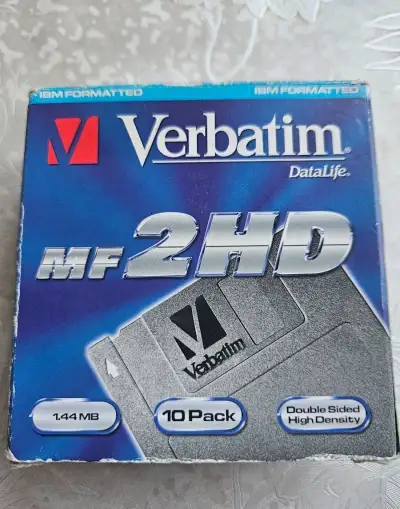 Nové diskety 3.5" Verbatim 2HD 1.44MB (10ks) - IBM formátov