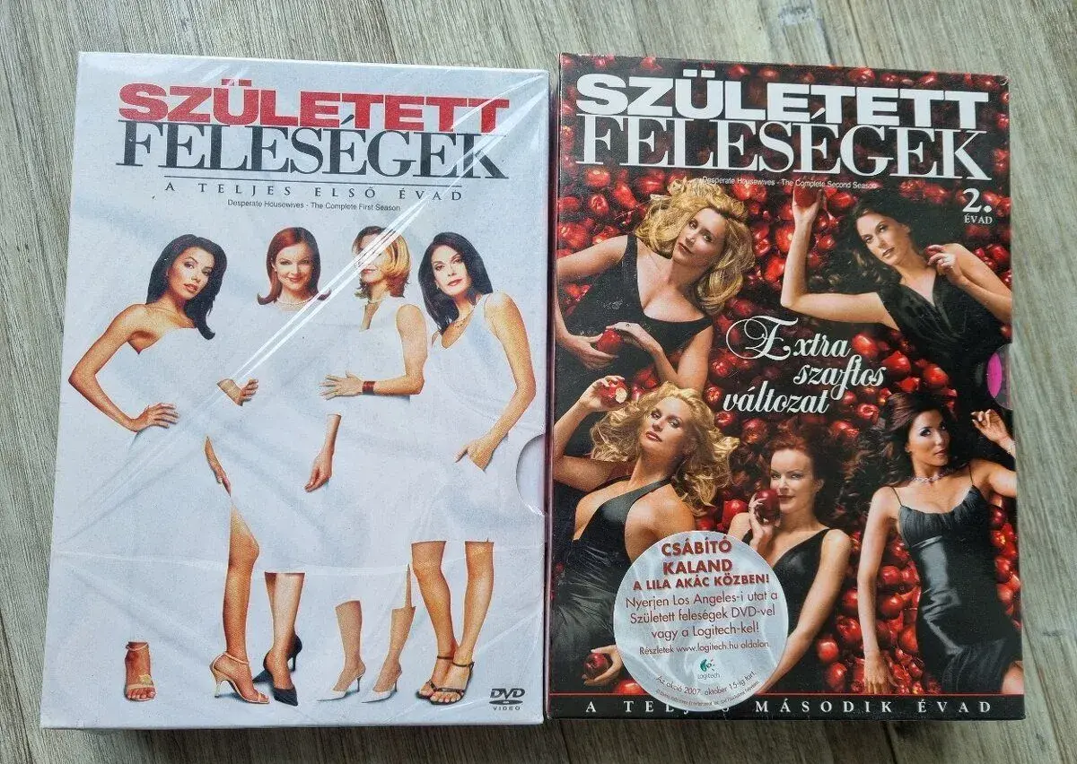 1. A 2. Řadu seriálu Zoufalé manželky, 11 DVD