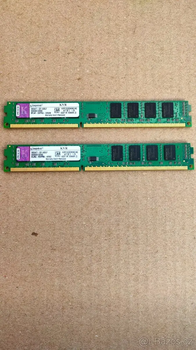 RAM Kingston ValueRAM DDR3 4GB (2x2GB) 1333MHz CL9