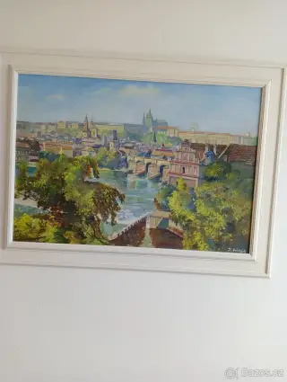 Olejomalba na plátně Praha