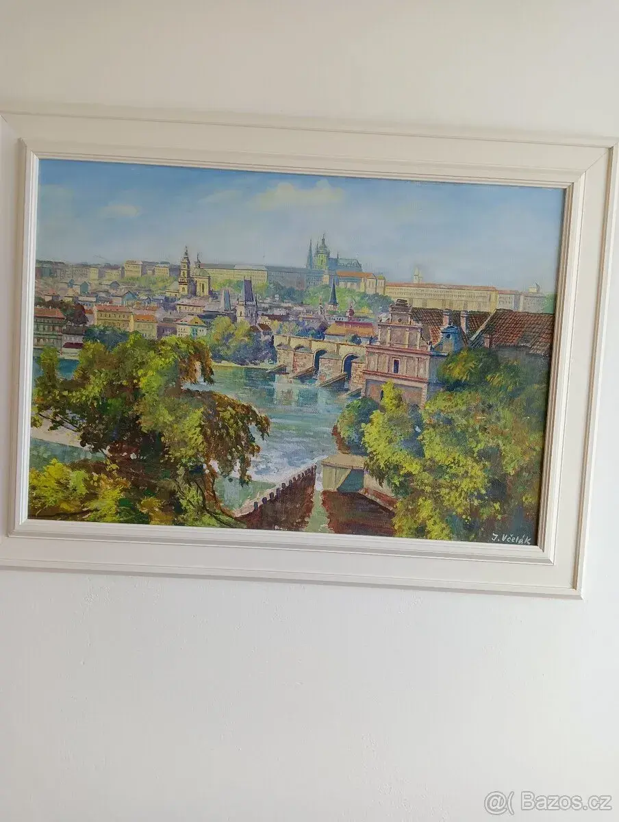 Olejomalba na plátně Praha