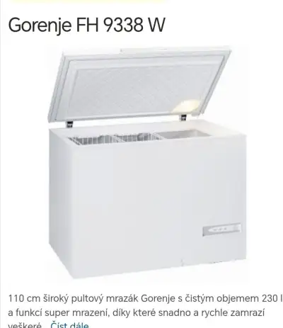 Pultový mrazák Gorenje