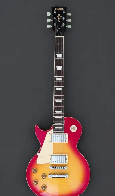 Levoruká Les Paul kytara Vintage V100cs stav