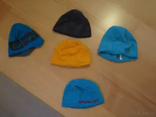 NordBlanc čepice fleece a pletená,různé (viz foto,po synovi)