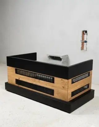 Designový podstavec / sokl pod vitrínu, bar, recepci