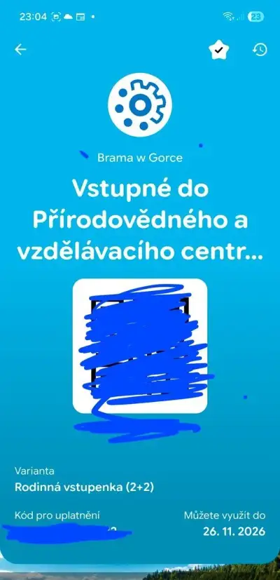 Voucher rodinná vstupenka 2+2 Brama v Gorce